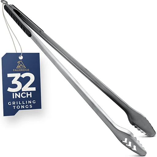 32-Inch Heavy Duty Campfire Tongs